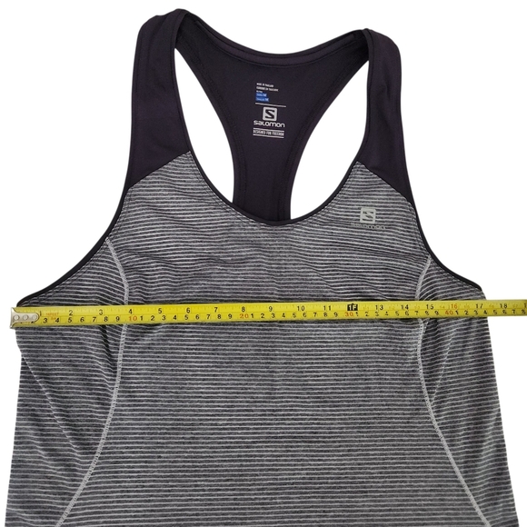 SALOMON Striped Performance Racerback Tank purple/grey – m - Picture 3 of 12